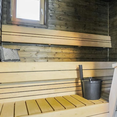 Indulge in a Finnish sauna experience 