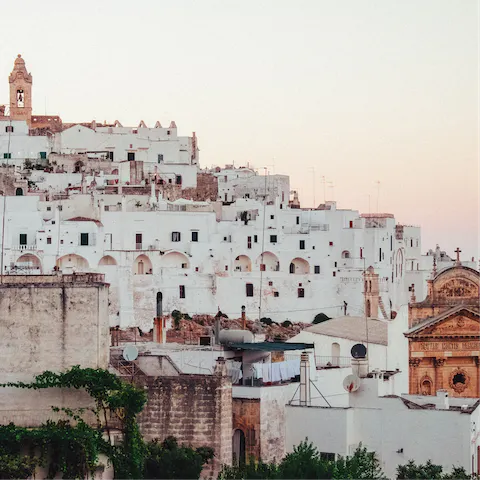 Visit the 'White City' of Ostuni, less than 15 minutes away by car