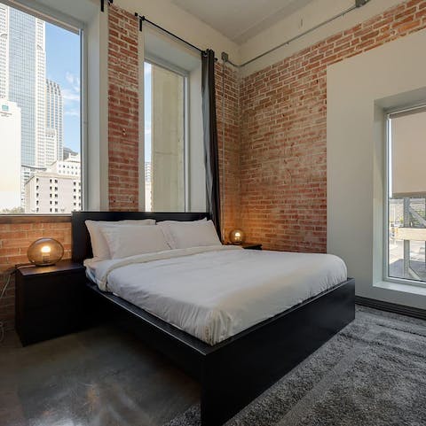 Wake up to city views from your Main Street District location