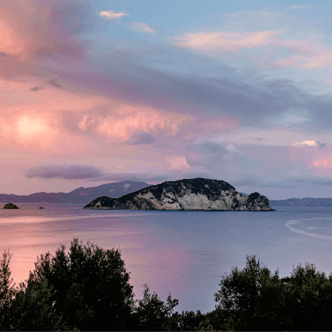 Enjoy the views across the Ionian Sea
