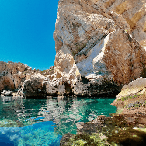 Wander down to Playa de Calahonda and dip your toes in the sea – it's 500 metres away