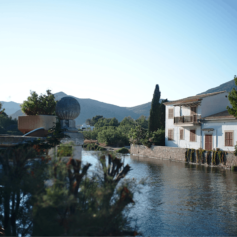 Take a stroll to the laid-back town of Port de Pollença, just 500m away
