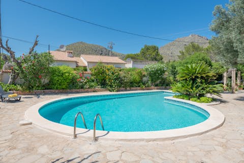 Swim in the private pool to cool off from the Spanish heat