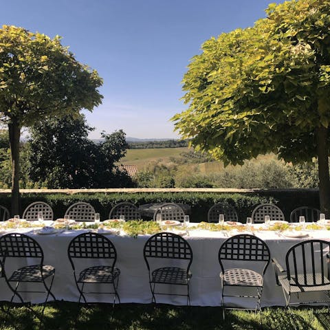 Treat your group to a sun set meal prepared by a private chef
