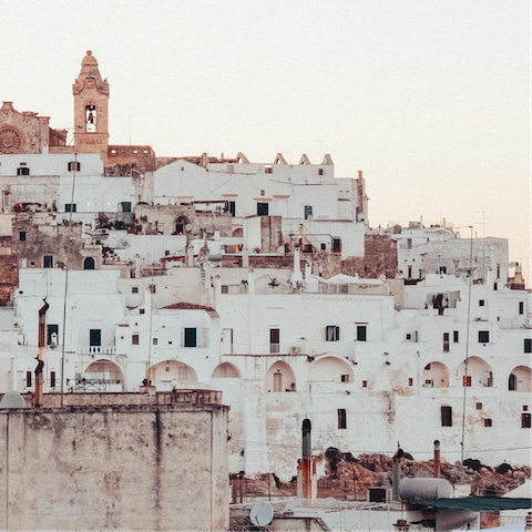 Spend an afternoon strolling through the historic old town of Ostuni 