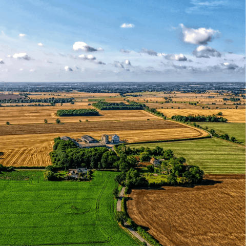 Exploring miles of meadows, woodland and ancient farmland from this home in Suffolk 