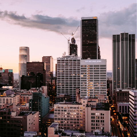 Drive to Downtown LA in forty-five minutes for a change of pace