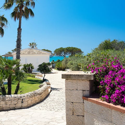 Immerse yourself in a private sanctuary on the southeast coast of Sicily