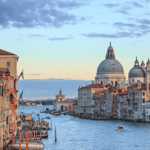Take in the vistas from Accademia Bridge, a five-minute stroll away