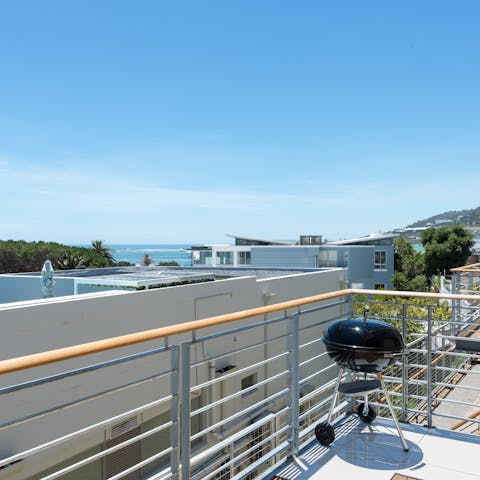 Take in scenic views over the Atlantic Ocean while enjoying a barbecue on the terrace