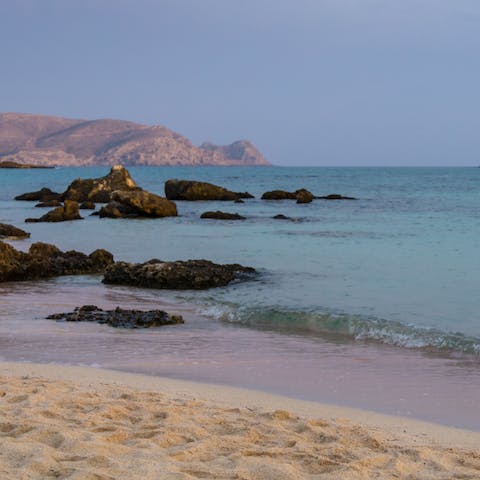 Explore the stunning coastline of Crete from this home in the village of Vamos