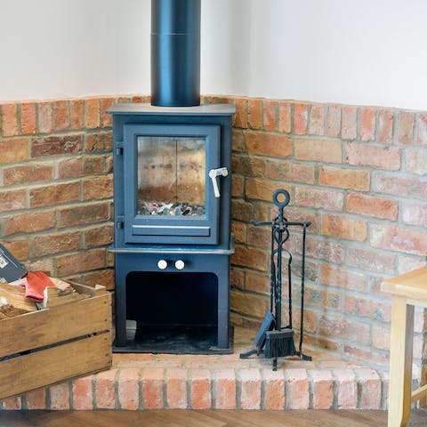 Cosy up in front of your wood burner on those cold, winter nights