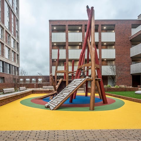 Let the children play in the communal play area