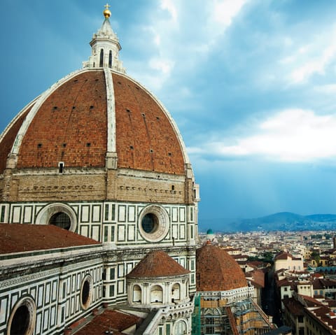 Head for the mighty Duomo, just a stroll away