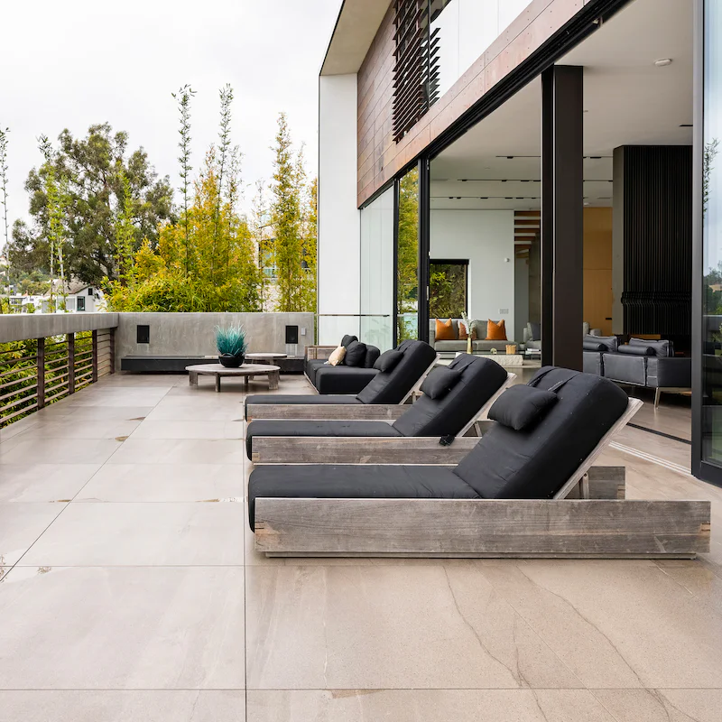 Bag a lounger on one of the many terraces