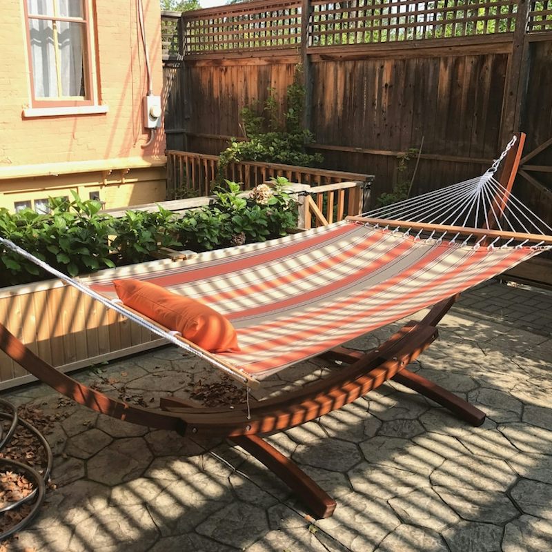 Curl up in the dappled sunlight in the garden