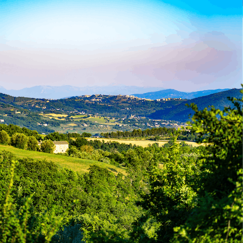 Take advantage of the rural location and explore Umbria