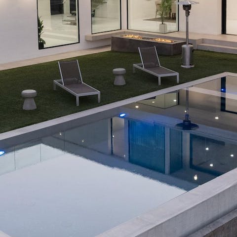 Take a dip in the infinity swimming pool