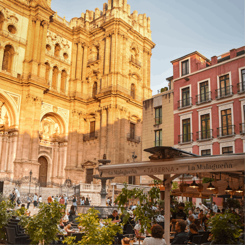 Take a day trip to explore the city centre of Malaga