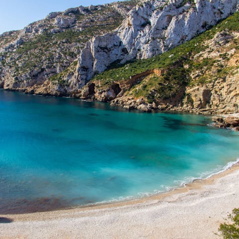 Lounge in the sun on beautiful, sandy beaches, within a twenty-minute walk from home