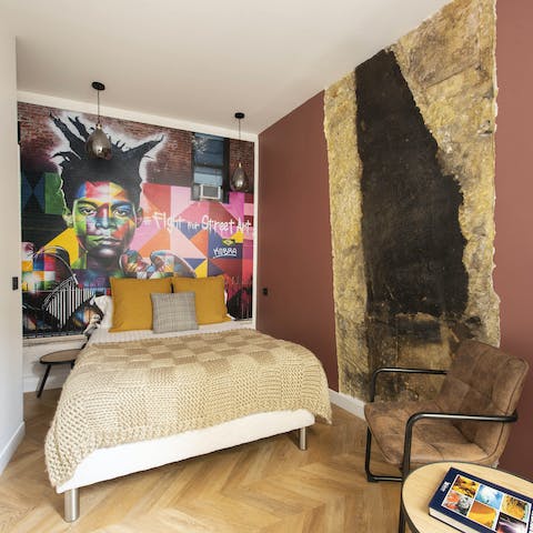 Wake up in the arty bedrooms feeling rested and ready for another day of Paris sightseeing