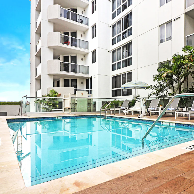 Soak up the sun by the pool