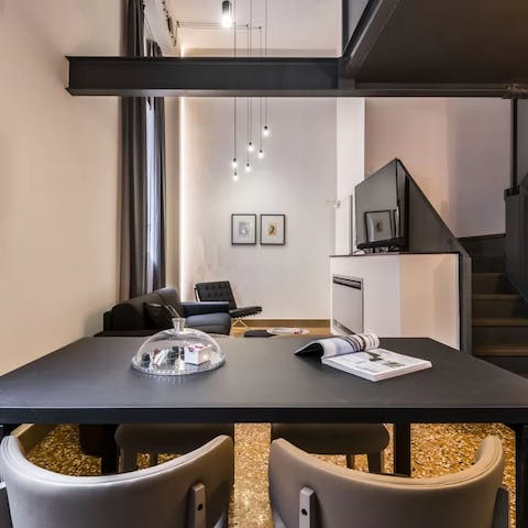 Give loft living a whirl at this sleek city bolthole