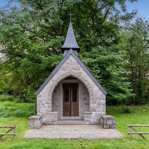 Visit the on-site historic chapel