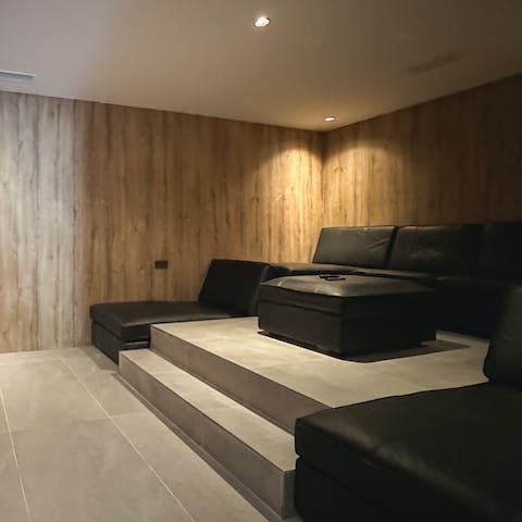 Screen your favourite movie in the home cinema