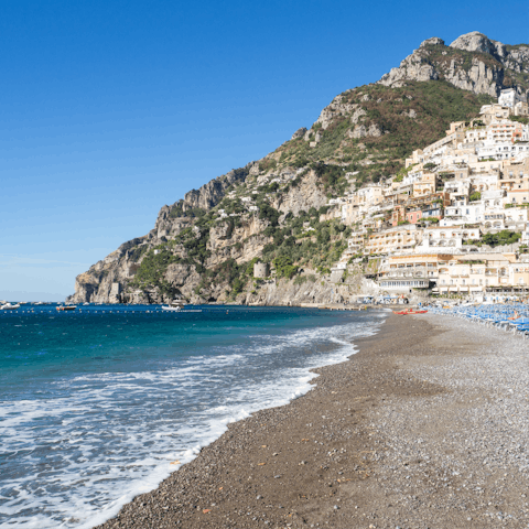 Spend a day sunbathing on nearby Fornillo Spiaggia