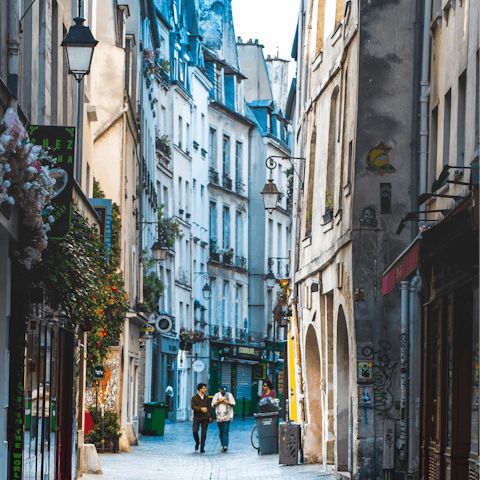 Shop at the array of boutiques on your doorstep in Le Marais