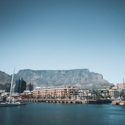 Spend an afternoon exploring the vibrant V&A Waterfront district, within walking distance of your home