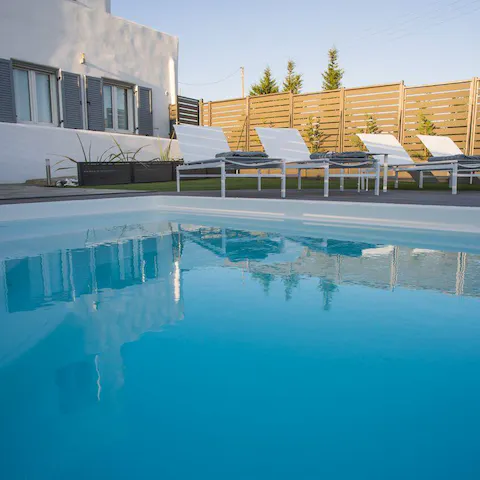 Cool off during the hottest part of the afternoon with a dip in the swimming pool