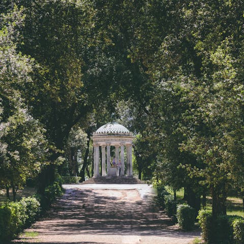 Stroll around nearby Villa Borghese to escape the hustle and bustle