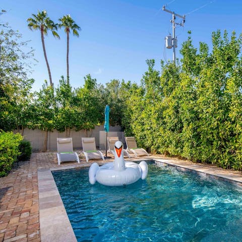 Cool down with a dip in the pool