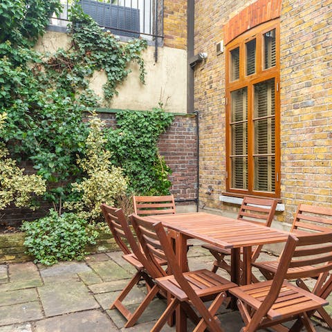 Enjoy alfresco meals on your private patio area
