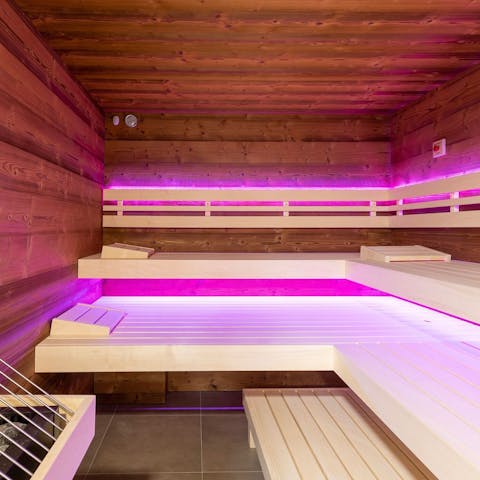 Relax in the on-site sauna after a day on the slopes 