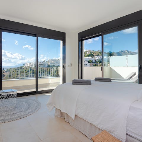 Wake up to panoramic views of the Andalucian hills every morning
