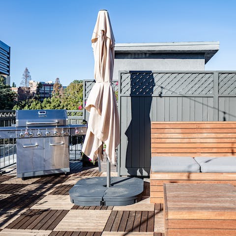 Spend evenings on the terrace with a barbecue dinner