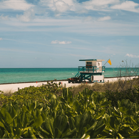 Walk just five minutes to South Pointe Beach