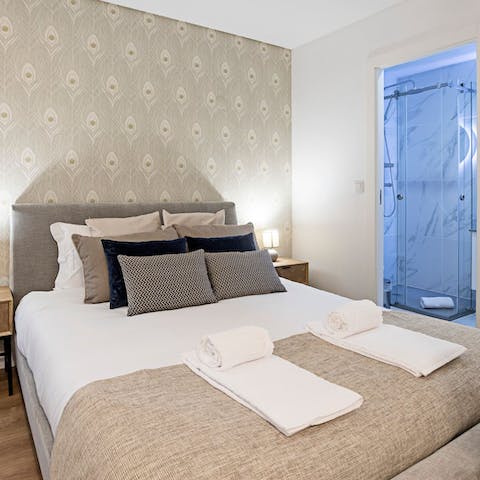Snooze your alarm and rest a little while longer in the comfortable bed