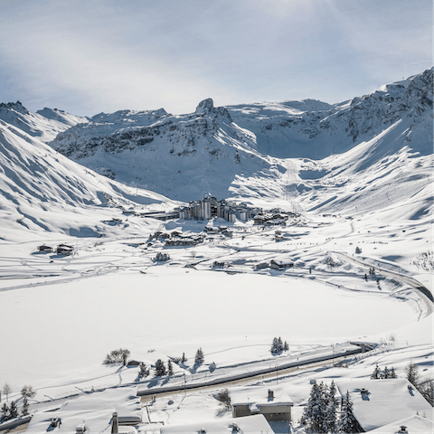 Stay just ten-minutes away from the Les Arcs ski resort