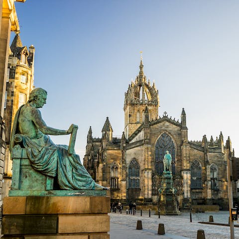 Spend some time at St. Giles' Cathedral, one of Edinburgh's many churches