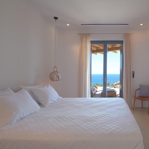 Wake up to ocean views in the effortlessly minimal bedrooms