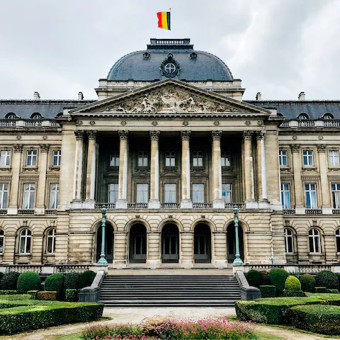 Visit the Royal Palace of Brussels, a ten-minute stroll from your door