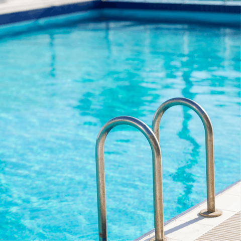 Cool yourself from the heat by going for a leisurely swim in the pool