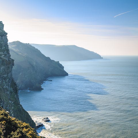 Explore Devon's rugged coastline – Wild Pear Beach is a ten-minute drive away