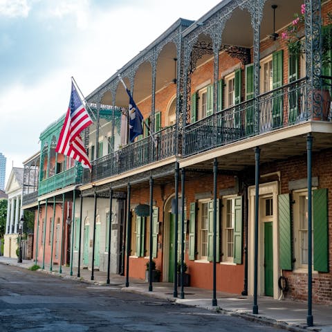 Take a tour of the beautiful and historic French Quarter