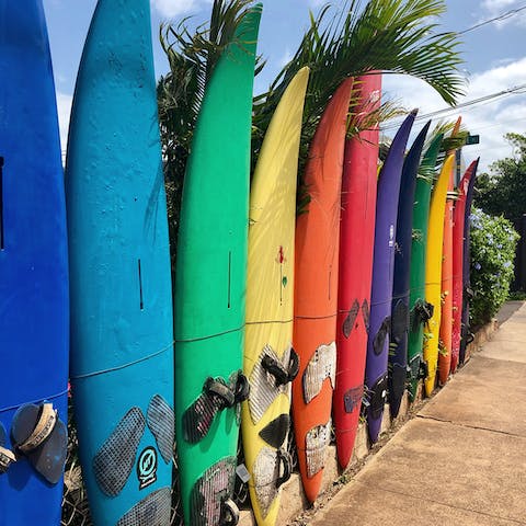 Catch some waves at Zurriola Beach, just across the road