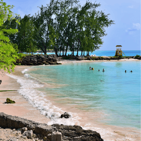 Stay on the west coast of Barbados, within easy access of beautiful beaches